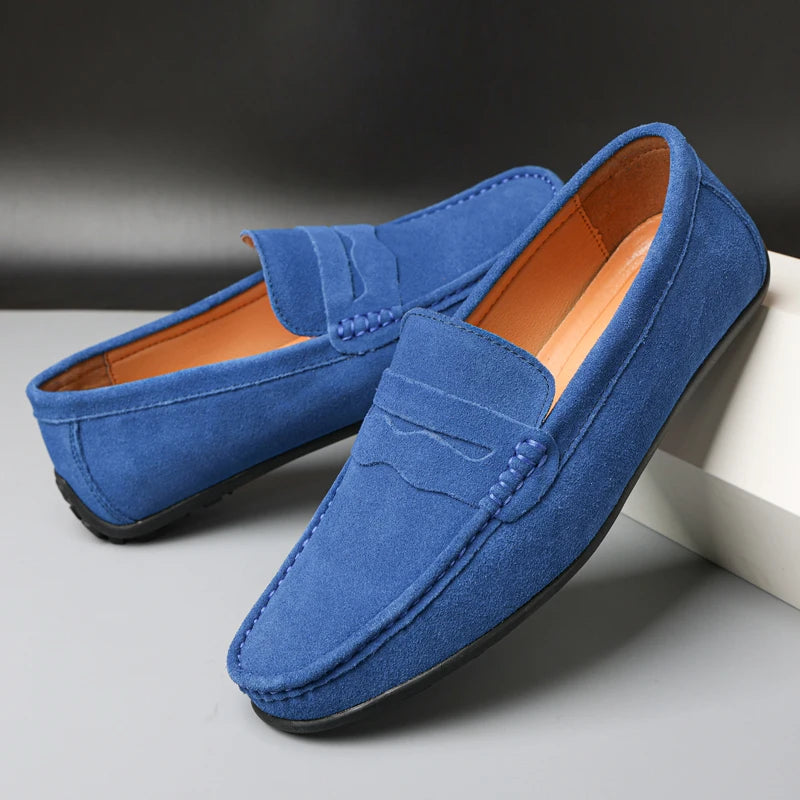 Mocassins Doux en Daim