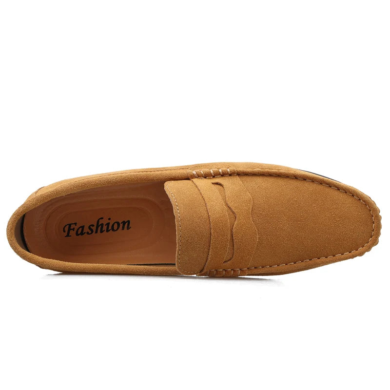 Mocassins Doux en Daim