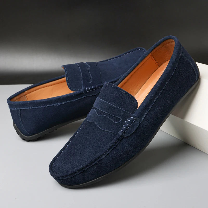Mocassins Doux en Daim
