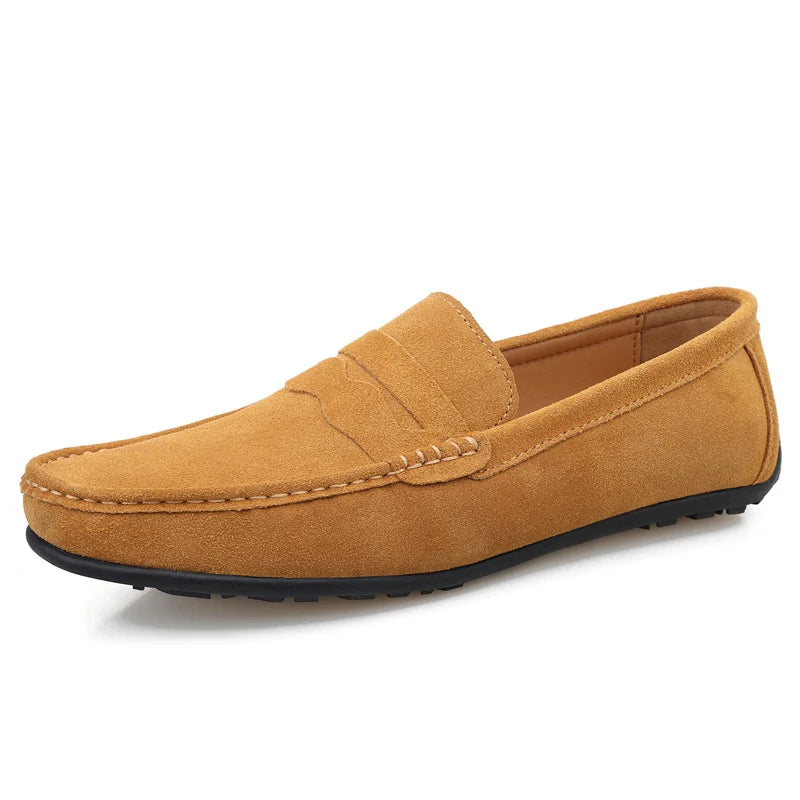 Mocassins Doux en Daim
